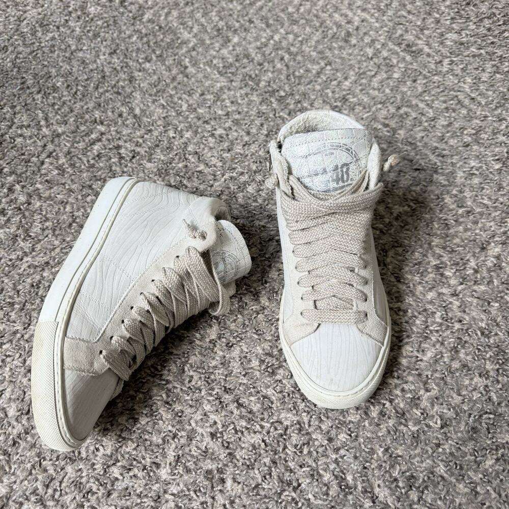 P448 Womens High Top Chunky Lace Up Zip Skate Sneakers Shoe EUR 38 US 7.5-8